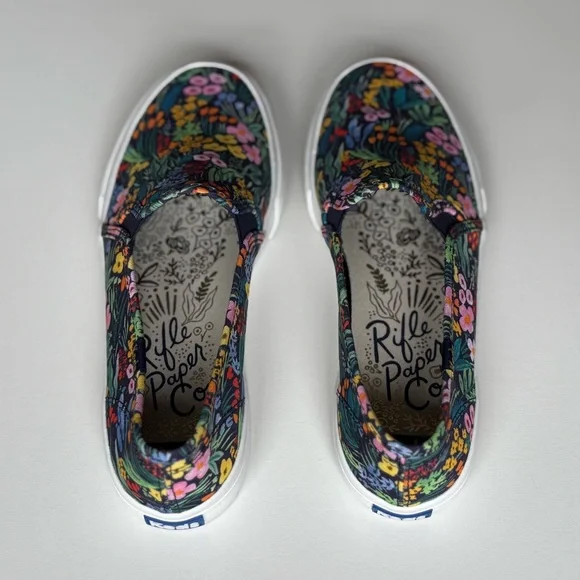 Keds x Rifle Paper Co. Womens Double Decker Garden Party Canvas Slip-On Sneakers - Picture 10 of 16